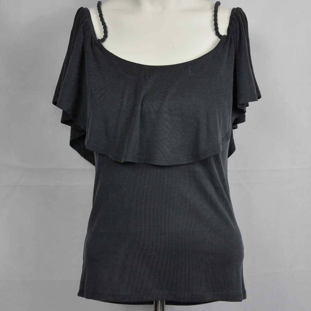 Dark Gray Off-Shoulder